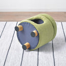 ペットハウス 猫 ねこ ネコ スツール 椅子 収納 脚つき インテリア デザイン 遊び場 ペット クッション付き かわいい おしゃれ ファブリック素材 丸型 円形 【納期B】【azm-pet-61】