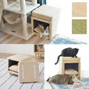 ペットハウス 猫 ねこ スツール 椅子 収納 脚つき インテリア 遊び場 ペット クッション付き かわいい おしゃれ ファブリック素材 【納期B】【azm-pet-62】