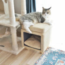 ペットハウス 猫 ねこ スツール 椅子 収納 脚つき インテリア 遊び場 ペット クッション付き かわいい おしゃれ ファブリック素材 【納期B】【azm-pet-62】