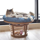 ペットスツール ペット用スツール 椅子 スツール 座布団 クッション 犬 イヌ 猫 ネコ 円形 おしゃれ インテリア ボリューム 厚み アジアン 北欧 カントリー 【納期B】【azm-pet-64】