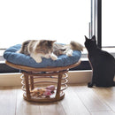 ペットスツール ペット用スツール 椅子 スツール 座布団 クッション 犬 イヌ 猫 ネコ 円形 おしゃれ インテリア ボリューム 厚み アジアン 北欧 カントリー 【納期B】【azm-pet-64】