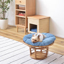 ペットスツール ペット用スツール 椅子 スツール 座布団 クッション 犬 イヌ 猫 ネコ 円形 おしゃれ インテリア ボリューム 厚み アジアン 北欧 カントリー 【納期B】【azm-pet-64】