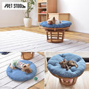 ペットスツール ペット用スツール 椅子 スツール 座布団 クッション 犬 イヌ 猫 ネコ 円形 おしゃれ インテリア ボリューム 厚み アジアン 北欧 カントリー 【納期B】【azm-pet-64】