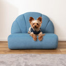 ペット用ソファ 猫 ネコ ねこ 小型犬 イヌ いぬ ミニサイズ ソファー シェル型 貝 モチーフ デニム風生地 おしゃれ インテリア カジュアル かわいい リビング 【納期A】【azm-pet-65】