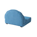 ペット用ソファ 猫 ネコ ねこ 小型犬 イヌ いぬ ミニサイズ ソファー シェル型 貝 モチーフ デニム風生地 おしゃれ インテリア カジュアル かわいい リビング 【納期A】【azm-pet-65】