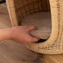 スツール 収納 ペットスツール ペットハウス キャットハウス 犬 猫 ネコ 座れる 椅子 プランターカバー 鉢入れ おもちゃ箱 収納ボックス 天然木 ラタン おしゃれ 【納期B】【azm-pet-66】