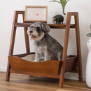 サイドテーブル ペットソファ クッション 犬 イヌ 猫 ネコ くつろぐ くつろぎ スペース かわいい おしゃれ ラック ミニテーブル 天然木製 北欧 家具調 机 棚 【納期B】【azm-pet-67】
