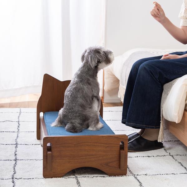 ペットベッド 犬用 イヌ ペット用 ベッド ベット ソファ 猫 ネコ 天然木製 おしゃれ インテリア 白 ホワイト ブラウン 茶色 かわいい 小型犬 超小型犬 【納期B】【azm-pet-69】