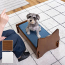 ペットベッド 犬用 イヌ ペット用 ベッド ベット ソファ 猫 ネコ 天然木製 おしゃれ インテリア 白 ホワイト ブラウン 茶色 かわいい 小型犬 超小型犬 【納期B】【azm-pet-69】