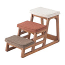 ペット用スロープ 階段 段差 スロープ ペット階段 犬 猫 ネコ スツール 屋内 リビング 玄関 ダイニング 寝室 北欧 おしゃれ デザイン インテリア 天然木製 【納期B】【azm-pet-70】