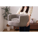 ペット用ソファ ペットチェア 椅子 シェル型 貝 イス 猫 ネコ 犬 イヌ ペット専用 ベット リビング 玄関 おしゃれ かわいい インテリア 布地 クッション 厚み 【納期B】【azm-pet-71】