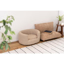 ペット用ベッド 猫 ネコ 犬 イヌ ペット専用 ソファ ベット リビング 玄関 おしゃれ 小さめ 小型 かわいい インテリア 布地 ファブリック クッション 厚み 【納期B】【azm-pet-72】