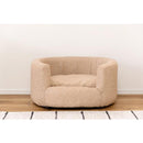 ペット用ベッド 猫 ネコ 犬 イヌ ペット専用 ソファ ベット リビング 玄関 おしゃれ 小さめ 小型 かわいい インテリア 布地 ファブリック クッション 厚み 【納期B】【azm-pet-72】