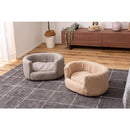 ペット用ベッド 猫 ネコ 犬 イヌ ペット専用 ソファ ベット リビング 玄関 おしゃれ 小さめ 小型 かわいい インテリア 布地 ファブリック クッション 厚み 【納期B】【azm-pet-72】