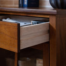 キャビネット 収納 ナチュラル 北欧 モダン 木製 おしゃれ 和モダン カントリー調 収納棚 ガラス 扉 引き出し 食器棚 ミニ 小さい 小型 省スペース コンパクト 【納期A】【azm-pm-315】