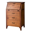 ライティングチェスト チェスト 4段 ナチュラル 北欧 モダン 木製 おしゃれ 和モダン カントリー調 収納棚 引き出し 机 書き物 小さい 小型 コンパクト 【納期A】【azm-pm-317】