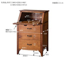 ライティングチェスト チェスト 4段 ナチュラル 北欧 モダン 木製 おしゃれ 和モダン カントリー調 収納棚 引き出し 机 書き物 小さい 小型 コンパクト 【納期A】【azm-pm-317】