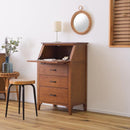 ライティングチェスト チェスト 4段 ナチュラル 北欧 モダン 木製 おしゃれ 和モダン カントリー調 収納棚 引き出し 机 書き物 小さい 小型 コンパクト 【納期A】【azm-pm-317】