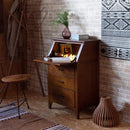 ライティングチェスト チェスト 4段 ナチュラル 北欧 モダン 木製 おしゃれ 和モダン カントリー調 収納棚 引き出し 机 書き物 小さい 小型 コンパクト 【納期A】【azm-pm-317】