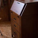 ライティングチェスト チェスト 4段 ナチュラル 北欧 モダン 木製 おしゃれ 和モダン カントリー調 収納棚 引き出し 机 書き物 小さい 小型 コンパクト 【納期A】【azm-pm-317】