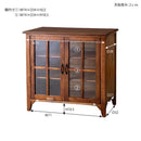 キャビネット 収納 ナチュラル 北欧モダン 木製 天然木 おしゃれ 和 モダン カントリー調 収納棚 ガラス 扉 食器棚 ミニ 小さい 小型 省スペース コンパクト 【納期A】【azm-pm-318】