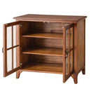 キャビネット 収納 ナチュラル 北欧モダン 木製 天然木 おしゃれ 和 モダン カントリー調 収納棚 ガラス 扉 食器棚 ミニ 小さい 小型 省スペース コンパクト 【納期A】【azm-pm-318】