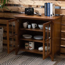 キャビネット 収納 ナチュラル 北欧モダン 木製 天然木 おしゃれ 和 モダン カントリー調 収納棚 ガラス 扉 食器棚 ミニ 小さい 小型 省スペース コンパクト 【納期A】【azm-pm-318】