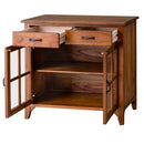 キャビネット 収納 引き出し 食器棚 ミニ 小さい 小型 省スペース コンパクト ナチュラル 北欧モダン 木製 おしゃれ 和 モダン カントリー調 収納棚 ガラス扉 【納期A】【azm-pm-319】