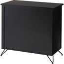 チェスト 4段 おしゃれ 引き出し 木製 天然ラタン 収納棚 タンス おしゃれ 韓国風 アジアン リゾート風 北欧 ナチュラル シンプル 幅80cm 脚付き 黒 ブラック 【納期A】【azm-pm-337】