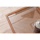 センターテーブル アジアン ガラス天板 シンプル リゾート風 おしゃれ 韓国風 インテリア ローテーブル リビングテーブル 幅90cm ラタン 木製 ローテーブル 【納期A】【azm-pm-501】