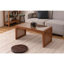 センターテーブル アジアン ガラス天板 シンプル リゾート風 おしゃれ 韓国風 インテリア ローテーブル リビングテーブル 幅90cm ラタン 木製 ローテーブル 【納期A】【azm-pm-501】