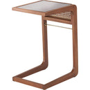 ガラステーブル サイドテーブル ソファサイド ガラス天板 木製 ラタン 籐 センターテーブル 韓国風 インテリア おしゃれ アジアン リゾート風 デザイン 南国 【納期A】【azm-pm-502】