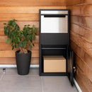 宅配ボックス スリム 宅配BOX 不在ボックス置くだけ 戸建て 置き配 シンプル 大容量 おしゃれ スタイリッシュ 郵便ポスト 郵便受け 玄関 自立式 荷物 受取り 【納期A】【azm-pst-216】