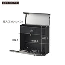 ポスト 玄関ポスト 郵便受け 郵便ポスト おしゃれ シンプル 壁付け ネジ スタイリッシュ シルバー ブラック 銀色 黒 モダン アーバン 北欧 門柱 一軒家 戸建て 【納期B】【azm-pst-218】