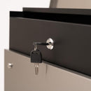 ポスト 玄関ポスト 郵便受け 郵便ポスト おしゃれ シンプル 壁付け ネジ スタイリッシュ シルバー ブラック 銀色 黒 モダン アーバン 北欧 門柱 一軒家 戸建て 【納期B】【azm-pst-218】