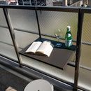 テーブル ベランダ テラス 折りたたみ 折り畳み 簡易 引っ掛け スリム コンパクト バルコニー 屋上 デスク 棚 黒系 ブラック ダークグレー ホワイト 白 スチール 【納期B】【azm-pt-203】