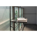 テーブル ベランダ テラス 折りたたみ 折り畳み 簡易 引っ掛け スリム コンパクト バルコニー 屋上 デスク 棚 黒系 ブラック ダークグレー ホワイト 白 スチール 【納期B】【azm-pt-203】