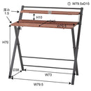 デスク 折りたたみ 机 シンプル スリム 小型 【納期A】【azm-pt-22】