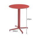 カウンターテーブル バーテーブル 円形 丸型 ハイテーブル 黒 ブラック グレー 赤 レッド オフィス カフェ レストラン スチール 金属製 【納期A】【azm-pt-330】