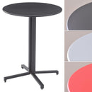 カウンターテーブル バーテーブル 円形 丸型 ハイテーブル 黒 ブラック グレー 赤 レッド オフィス カフェ レストラン スチール 金属製 【納期A】【azm-pt-330】