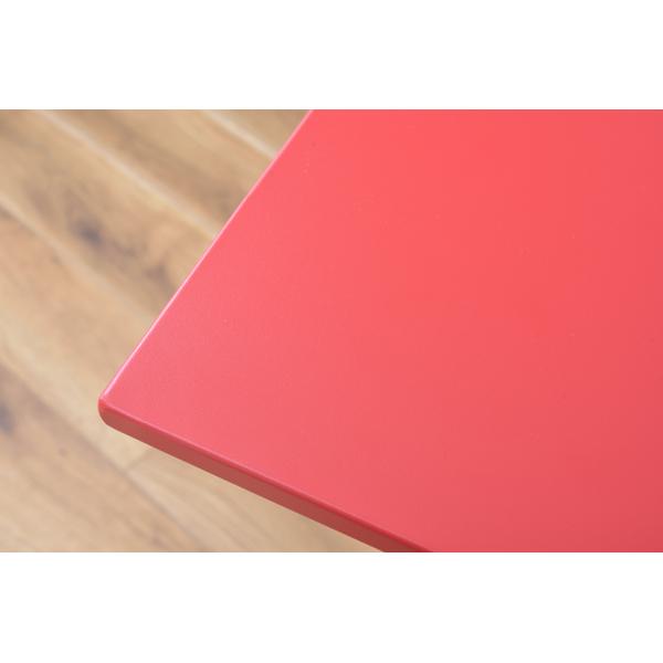 テーブル カウンターテーブル 正方形 60×60cm スチール 金属 スタイリッシュ 無骨 インダストリアル 黒 ブラック グレー レッド 赤 バーテーブル おしゃれ 【納期A】【azm-pt-331】