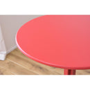 ハイテーブル バーテーブル おしゃれ カウンターテーブル 円形 丸型 60cm スチール製 金属 スタイリッシュ 無骨 黒 ブラック グレー レッド 赤 【納期A】【azm-pt-332】