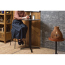 ハイテーブル バーテーブル おしゃれ カウンターテーブル 円形 丸型 60cm スチール製 金属 スタイリッシュ 無骨 黒 ブラック グレー レッド 赤 【納期A】【azm-pt-332】