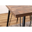 ダイニングテーブル 2人 サイズ 120×80cm おしゃれ 北欧 ナチュラル カントリー 木目 天板 アイアン 金属 脚 黒 ブラック インダストリアル カフェ アメリカン 【納期A】【azm-pt-337】