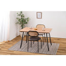 ダイニングテーブル 2人 サイズ 120×80cm おしゃれ 北欧 ナチュラル カントリー 木目 天板 アイアン 金属 脚 黒 ブラック インダストリアル カフェ アメリカン 【納期A】【azm-pt-337】