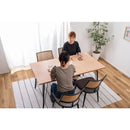 ダイニングテーブル 4人 サイズ 150×80cm 四人掛け おしゃれ 北欧 ナチュラル カントリー 木目 天板 アイアン 金属 脚 黒 ブラック インダストリアル カフェ風 【納期A】【azm-pt-338】