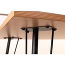 ダイニングテーブル 4人 サイズ 150×80cm 四人掛け おしゃれ 北欧 ナチュラル カントリー 木目 天板 アイアン 金属 脚 黒 ブラック インダストリアル カフェ風 【納期A】【azm-pt-338】