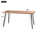 ダイニングテーブル 4人 サイズ 150×80cm 四人掛け おしゃれ 北欧 ナチュラル カントリー 木目 天板 アイアン 金属 脚 黒 ブラック インダストリアル カフェ風 【納期A】【azm-pt-338】