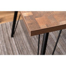 ダイニングテーブル 4人 サイズ 150×80cm 四人掛け おしゃれ 北欧 ナチュラル カントリー 木目 天板 アイアン 金属 脚 黒 ブラック インダストリアル カフェ風 【納期A】【azm-pt-338】