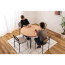 ダイニングテーブル 4人 サイズ 円形 丸型 約100cm 直径 ラウンドテーブル サークル 四人掛け おしゃれ 北欧 ナチュラル カントリー インダストリアル カフェ風 【納期A】【azm-pt-339】